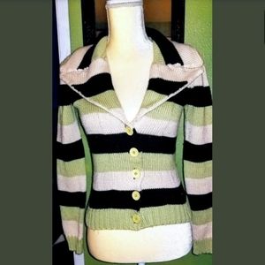 Vintage Betsey Johnson striped sweater Cardigan